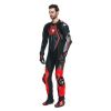 Dainese AUDAX D-ZIP 1PC PERF závodní kombinéza černá/fluo-červená vel.54